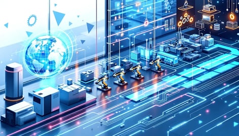 Illustration depicting enhanced scalability and flexibility in modern ERP systems.