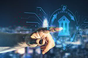 Banking software concept