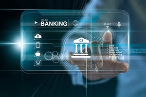 Banking technology concept