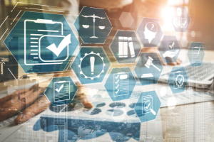 HIPAA Compliance consulting- a person using a computer