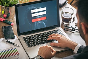 Logging in with password