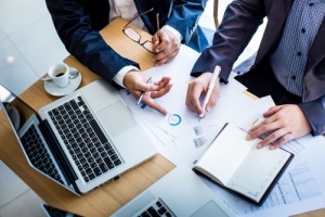 Men working on an IT Strategy Plan