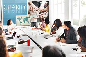 Nonprofit professionals meeting