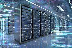View of a server room. Many banks fall victim to cybersecurity incidents