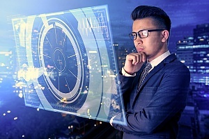 a business person thinking about how he can innovate his IT department