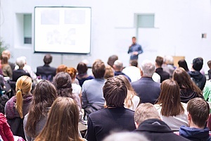 a business seminar held by an association with high membership