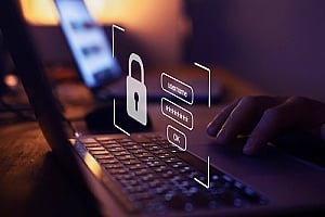 a computer that is using auto lock