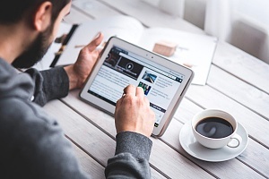 a worker who has made his business technology personal through various methods