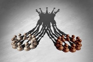 business group leadership concept as a merger and acquisition