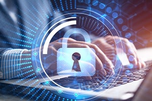 Cyber security concept