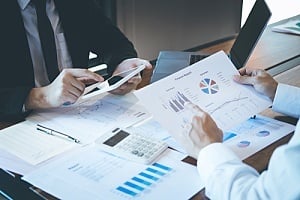 Workers looking at data papers