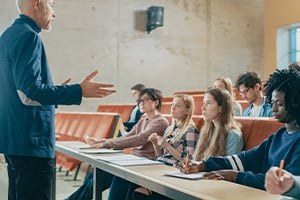 Higher education classroom
