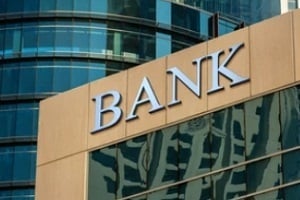 huge bank building