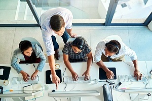 it leaders evaluating the character of questions received in a meeting
