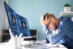 man upset after ransomware attack