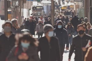 people wearing mask in the streets