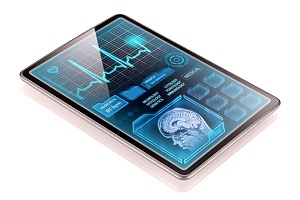 population health information on a healthcare device in a hospital