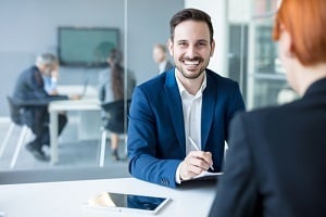 successful business people having a meeting in executive