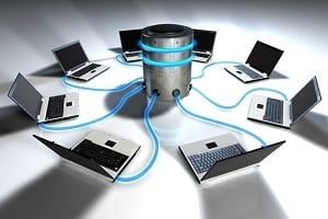systems connected with central server software