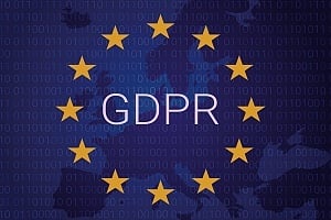 the phrase gdpr with eu stars around it showing the importance for business