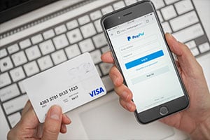 using paypal to complete purchase